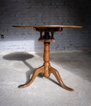 George II Provincial Oak Bird Cage Tilt Top Table, c.1740. - Harrington Antiques