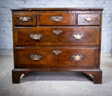 George II Walnut Featherbanded Secretaire Bookcase Desk c.1740-1760. - Harrington Antiques