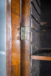 George II Walnut Featherbanded Secretaire Bookcase Desk c.1740-1760. - Harrington Antiques