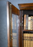 George II Walnut Featherbanded Secretaire Bookcase Desk c.1740-1760. - Harrington Antiques