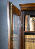 George II Walnut Featherbanded Secretaire Bookcase Desk c.1740-1760. - Harrington Antiques