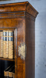 George II Walnut Featherbanded Secretaire Bookcase Desk c.1740-1760. - Harrington Antiques