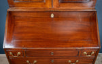 George III Mahogany Bookcase Bureau - Harrington Antiques