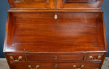 George III Mahogany Bookcase Bureau - Harrington Antiques