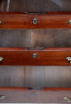 George III Mahogany Bookcase Bureau - Harrington Antiques