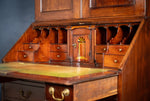 George III Mahogany Bookcase Bureau - Harrington Antiques