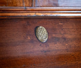 George III Mahogany Bookcase Bureau - Harrington Antiques