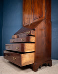 George III Mahogany Bookcase Bureau - Harrington Antiques