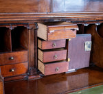 George III Mahogany Bookcase Bureau - Harrington Antiques