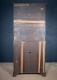 George III Mahogany Bookcase Bureau - Harrington Antiques