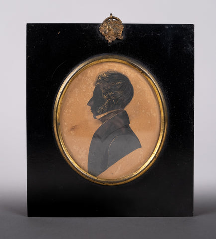 Georgian Bronzed Silhouette Of A Gentleman, c.1800 - Harrington Antiques