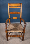 Georgian East Anglian Fruitwood & Ash 'Button Back' Country Chair - Harrington Antiques