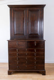 Georgian Oak Bookcase Cupboard, c.1800 - Harrington Antiques