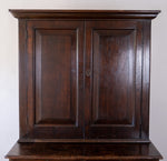 Georgian Oak Bookcase Cupboard, c.1800 - Harrington Antiques