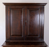 Georgian Oak Bookcase Cupboard, c.1800 - Harrington Antiques