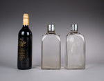 Georgian Sterling Silver Decanter & Glass Set by Joseph Angell I, 1827. - Harrington Antiques