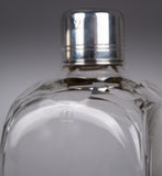 Georgian Sterling Silver Decanter & Glass Set by Joseph Angell I, 1827. - Harrington Antiques