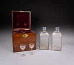 Georgian Sterling Silver Decanter & Glass Set by Joseph Angell I, 1827. - Harrington Antiques