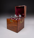 Georgian Sterling Silver Decanter & Glass Set by Joseph Angell I, 1827. - Harrington Antiques