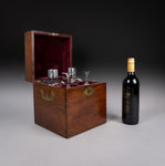 Georgian Sterling Silver Decanter & Glass Set by Joseph Angell I, 1827. - Harrington Antiques