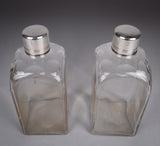 Georgian Sterling Silver Decanter & Glass Set by Joseph Angell I, 1827. - Harrington Antiques