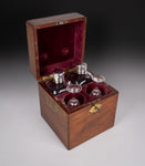 Georgian Sterling Silver Decanter & Glass Set by Joseph Angell I, 1827. - Harrington Antiques