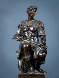 Grand Tour Bronze Of Giuliano de Medici After Michelangelo - Harrington Antiques