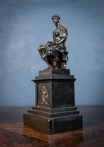 Grand Tour Bronze Of Giuliano de Medici After Michelangelo - Harrington Antiques
