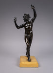 Grand Tour Bronze Of The Dancing Faun. - Harrington Antiques