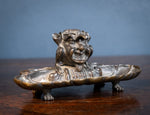 Large 19th Century Bronze Disguised Devil/Bird Inkwell - Harrington Antiques