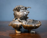 Large 19th Century Bronze Disguised Devil/Bird Inkwell - Harrington Antiques