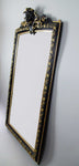 Large 19th Century French Napoleon III Black & Gold Figural Lion Mirror, c.1870 - Harrington Antiques