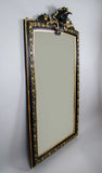 Large 19th Century French Napoleon III Black & Gold Figural Lion Mirror, c.1870 - Harrington Antiques