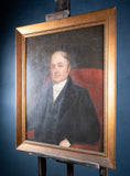 Large 19th Century Portrait Of A Gentleman - English School. Oil On Canvas. - Harrington Antiques