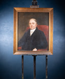 Large 19th Century Portrait Of A Gentleman - English School. Oil On Canvas. - Harrington Antiques