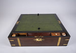 Large Georgian Rosewood Campaign Writing Slope. - Harrington Antiques