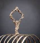 Large Sterling Silver Toast Rack by John Evans II, London, 1848 - Harrington Antiques