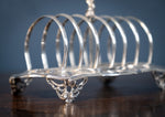 Large Sterling Silver Toast Rack by John Evans II, London, 1848 - Harrington Antiques