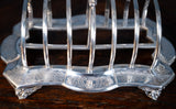Large Sterling Silver Toast Rack by John Evans II, London, 1848 - Harrington Antiques