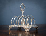 Large Sterling Silver Toast Rack by John Evans II, London, 1848 - Harrington Antiques