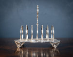 Large Sterling Silver Toast Rack by John Evans II, London, 1848 - Harrington Antiques