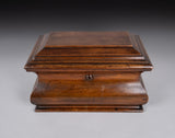 Large Victorian Mahogany Bombe Tea Caddy, c.1840 - Harrington Antiques