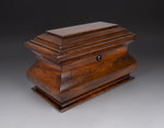 Large Victorian Mahogany Bombe Tea Caddy, c.1840 - Harrington Antiques