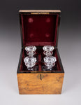 Large Victorian Walnut Decanter Box - Harrington Antiques