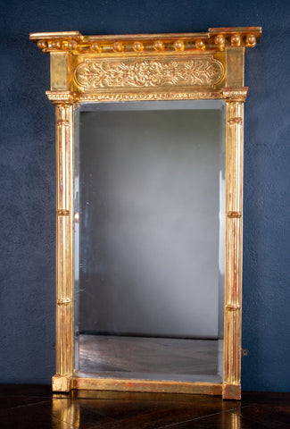 Mid 19th Century Giltwood Pier Mirror - Harrington Antiques