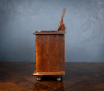 Miniature Early 19th Century Oak Chest Of Drawers With Swing Mirror - Harrington Antiques