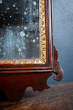 Miniature Georgian Mahogany Fretwork Mirror - Harrington Antiques