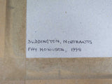 Miniature Watercolour 'Duddington, Northants' by Fay Howison - Framed. - Harrington Antiques