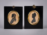 Near Pair Of Georgian Bronzed Silhouettes - Harrington Antiques