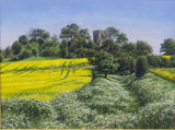 'Ousden Church, Nr Bury St Edmunds', Suffolk Watercolour by Michael Petttersson. - Harrington Antiques